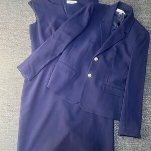 Women's Navy Suit Set by Kasper